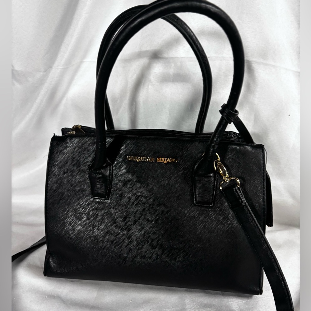 Christian Siriano‎ Classic Black Satchel